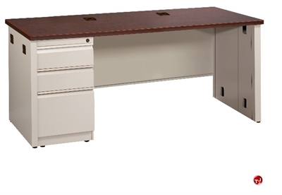 Picture of 24" x 60" Single Pedestal Steel Office Desk