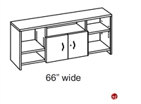 Picture of 66"W Steel Overhead Storage Cupboard Cabinet