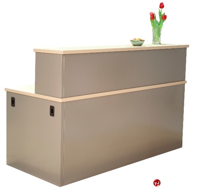 Picture of 30" x 48" Steel Reception Desk Workstation