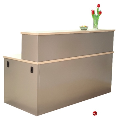 Picture of 30" x 60" Steel Reception Desk Workstation