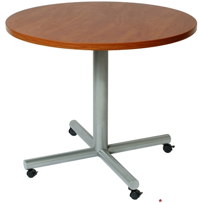 Picture of 36" Round Mobile Cafeteria Dining Conference Table