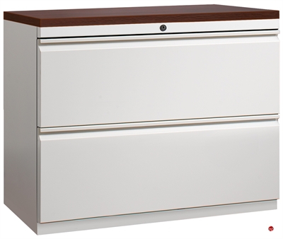 Picture of 2 Drawer Trace Lateral File Cabinet, 30"W with Laminate Wood Top