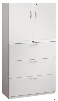 Picture of 3 Drawer Trace Lateral File Combo Steel Storage Cabinet, 36"W