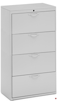 Picture of 4 Drawer Steel Lateral File Cabinet, 30"W