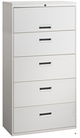 Picture of 5 Drawer Steel Lateral File Cabinet, 30"W