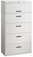 Picture of 5 Drawer Steel Lateral File Cabinet, 30"W