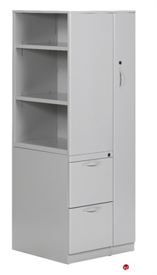 Picture of Trace Steel Bookcase and Wardrobe Storage Tower Cabinet