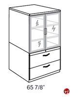 Picture of Trace Steel Bookcase and Storage Tower Cabinet