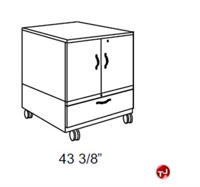 Picture of Trace Steel Mobile Modular Storage Tower Cabinet