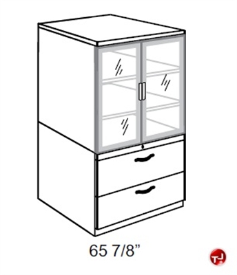 Picture of Trace Steel Modular Storage Tower Cabinet, Aluminum Doors