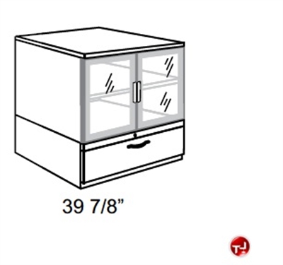 Picture of Trace Steel Modular Storage Tower Cabinet, Aluminum Doors