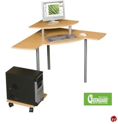 Picture of Corner Curve Computer Desk Workstation