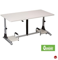 Picture of 30" x 60" Pneumatic Height Adjustable Computer Training Table
