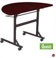 Picture of 24" x 48" Half Round Mobile Flipper Training Table