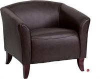 Picture of Brato Brown Leather Reception Club Chair