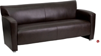 Picture of Brato Brown Leather Reception Sofa