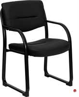 Picture of Brato Guest Side Reception Black Leather Sled Base Chair
