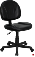 Picture of Brato Mid Back Black Leather Office Task Armless Chair