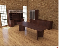 Picture of Peblo 42" x 96" Conference Table, Bufftet, Kneespace Storage Credenza