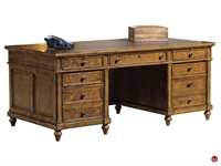 Picture of Hekman 7-9100 Traditional Veneer Executive Desk Workstation