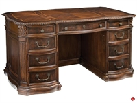 Picture of Hekman 7-9170 Traditional Veneer Executive Desk Workstation