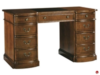 Picture of Hekman 7-1109 Veneer Round Double Pedestal Desk