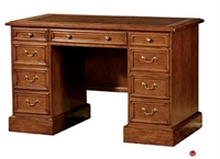 Picture of Hekman 7-1260 Traditional Veneer Double Pedestal Desk Workstation