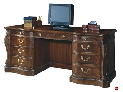 Picture of Hekman 7-1942 Presidential Traditional Veneer Kneespace Credenza