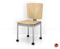 Picture of Agati Antrim Contemporary Guest Wood Mobile Stack Chair