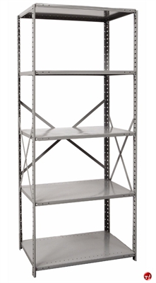 Picture of HOD Extra Heavy Duty 5 Shelf Steel, Add-On 36" x 12" Steel Open Shelving