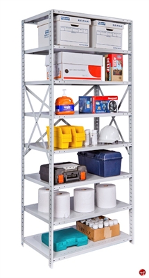 Picture of HOD Antimicrobial Steel 8 Shelf, 36" x 18" Open Shelving