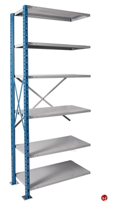 Picture of HOD Heavy Duty Welded Steel 6 Shelf, Add-On 48" x 24" Open Shelving