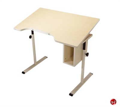 Picture of POP 24" x 40" Height Adjustable Computer Desk Workstation, ADA