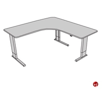 Picture of POP 72" x 72" L Shape Height Adjustable Computer Desk Workstation