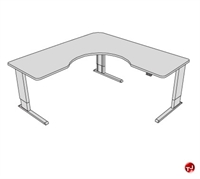 Picture of POP 72" x 72" Corner L Shape Height Adjustable Computer Desk Workstation