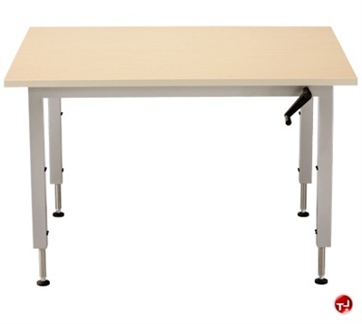 Picture of POP 36" x 48" Height Adjustable Computer Training Table, ADA