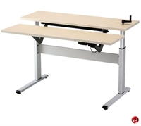 Picture of POP 36" Height Adjustable Computer Training Table, ADA, Keyboard Lift