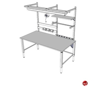 Picture of POP 30" X 72" Height Adjustable ESD Worksbench Workstation