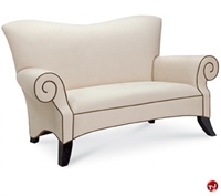 Picture of Marquis Blue Suede 7604, Reception Lounge Lobby 2 Seat Loveseat Sofa