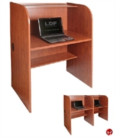 Picture of QUARTZ 24" x 32" Telemarketing Study Carrel Cubicle Workstation