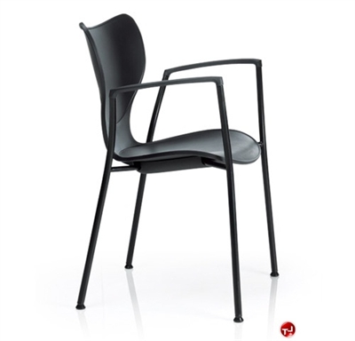 Picture of KI Silhouette Guest Side Reception Poly Stack Arm Chair