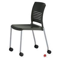 Picture of KI Strive Guest Side Poly Mobile Stacking Armless Chair