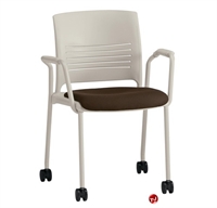Picture of KI Strive Guest Side Poly Mobile Stacking Arm Chair