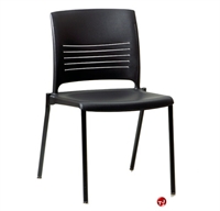 Picture of KI Strive Guest Side Reception Armless Stacking Poly Chair, Wall Saver