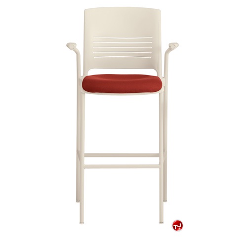 The Office Leader Ki Strive Cafeteria Dining Poly Arm Barstool