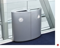 Picture of Magnuson Sotare Half Round, 2 Openings Waste Bin Receptacle