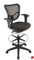 Picture of Milo Mesh Office Task Drafting Footring Stool Chair