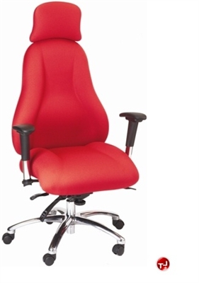 Picture of Milo High Back Heavy Duty Office Swivel Chair, Headrest