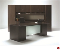 Picture of Milo Executive Office Desk Workstation, Kneespace Storage Cabinet