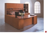 Picture of Milo U Shape Office Desk Workstation, Overhead Storage Cabinet